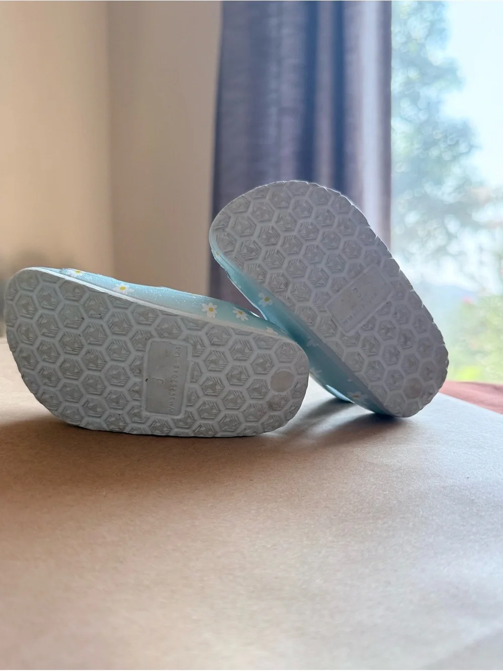 2 for $10 Kids Blue Daisy Buckle Sandals